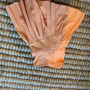 Orange gold hinge skirt